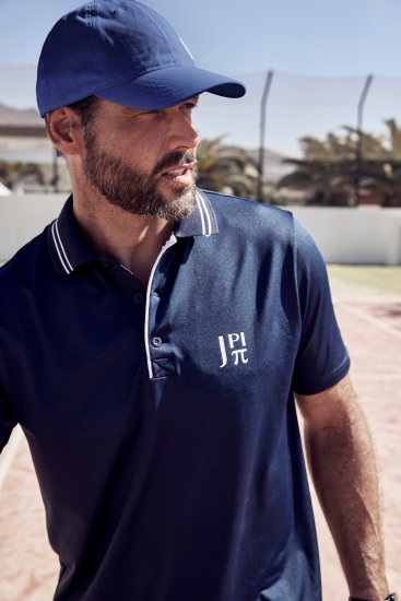 JP1880 QuickDry ProLine Tennis Polo Shirt Dark Blue - Sportska & za van odjeća - Muške Sportska Odjeća Veliki Brojevi