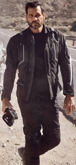 JP1880 Sporty Touring Motorcycle Jacket Black - Motociklistička odjeća plus size - Moto odjeća u velikim veličinama za muškarce