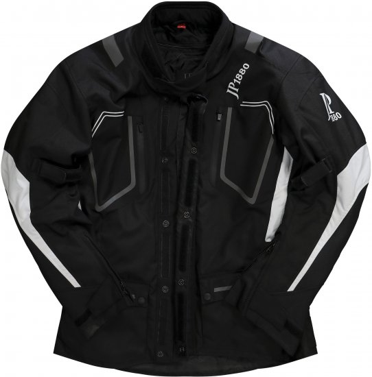 JP1880 Sporty Touring Motorcycle Jacket Black - Motociklistička odjeća plus size - Moto odjeća u velikim veličinama za muškarce