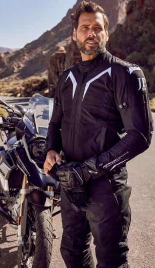 JP1880 3D Mesh Insert Motorcycle Jacket Black - Motociklistička odjeća plus size - Moto odjeća u velikim veličinama za muškarce
