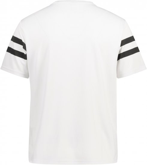  JP1880 Henley Tennis T-Shirt Snow White - Sportska & za van odjeća - Muške Sportska Odjeća Veliki Brojevi