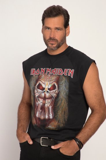 JP1880 Iron Maiden Graphic Comfort Fit Band Tank Top Black - Majice Kratkih Rukava - Muške Majice Kratkih Rukava Veliki Brojevi 