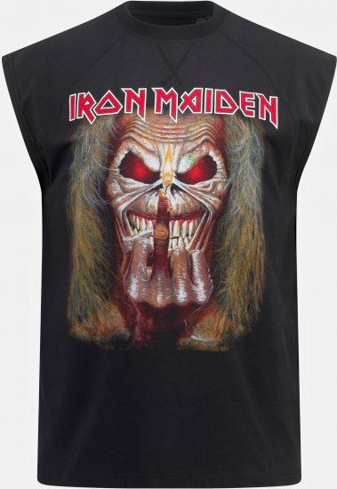 JP1880 Iron Maiden Graphic Comfort Fit Band Tank Top Black - Majice Kratkih Rukava - Muške Majice Kratkih Rukava Veliki Brojevi 