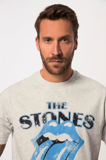 JP1880 Rolling Stones Graphic Comfort Fit Band T-Shirt Light Grey - Majice Kratkih Rukava - Muške Majice Kratkih Rukava Veliki Brojevi 