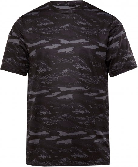 JP1880 QuickDry Graphic Print Tennis T-Shirt Black - Sportska & za van odjeća - Muške Sportska Odjeća Veliki Brojevi