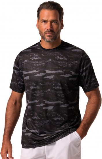 JP1880 QuickDry Graphic Print Tennis T-Shirt Black - Sportska & za van odjeća - Muške Sportska Odjeća Veliki Brojevi