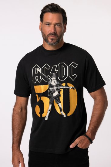 JP1880 AC/DC Graphic Band T-Shirt Black - Majice Kratkih Rukava - Muške Majice Kratkih Rukava Veliki Brojevi 