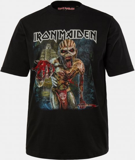 JP1880 Iron Maiden Eddie Attack Band T-Shirt Black - Majice Kratkih Rukava - Muške Majice Kratkih Rukava Veliki Brojevi 