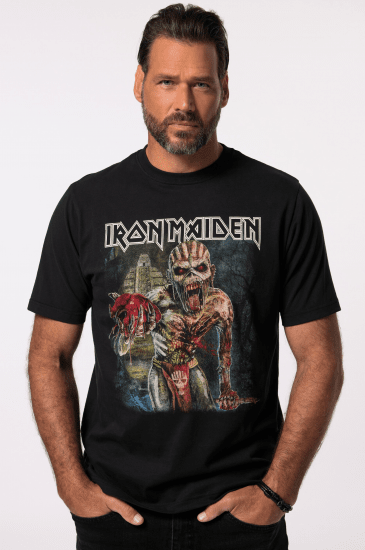 JP1880 Iron Maiden Eddie Attack Band T-Shirt Black - Majice Kratkih Rukava - Muške Majice Kratkih Rukava Veliki Brojevi 