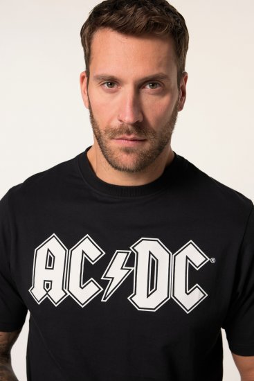 JP1880 AC/DC Classic Logo Band T-Shirt Black - Majice Kratkih Rukava - Muške Majice Kratkih Rukava Veliki Brojevi 