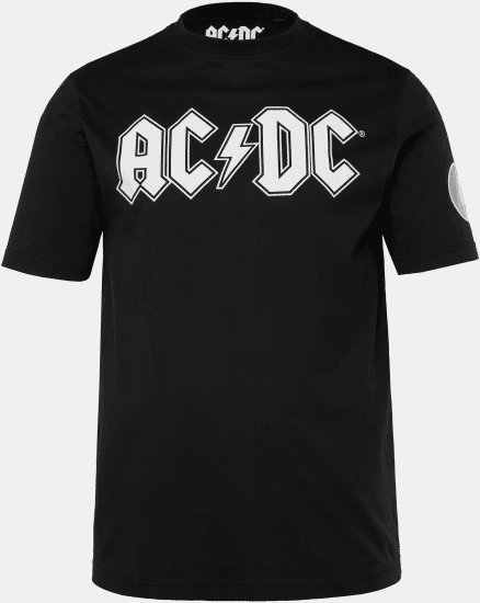 JP1880 AC/DC Classic Logo Band T-Shirt Black - Majice Kratkih Rukava - Muške Majice Kratkih Rukava Veliki Brojevi 