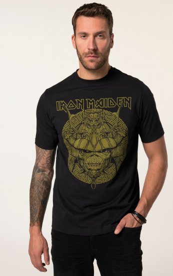 JP1880 Iron Maiden Samurai Eddie T-Shirt Black - Majice Kratkih Rukava - Muške Majice Kratkih Rukava Veliki Brojevi 