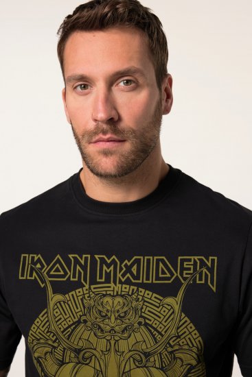 JP1880 Iron Maiden Samurai Eddie T-Shirt Black - Majice Kratkih Rukava - Muške Majice Kratkih Rukava Veliki Brojevi 