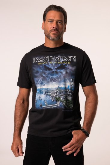 JP1880 Iron Maiden Brave New World T-Shirt Black - Majice Kratkih Rukava - Muške Majice Kratkih Rukava Veliki Brojevi 