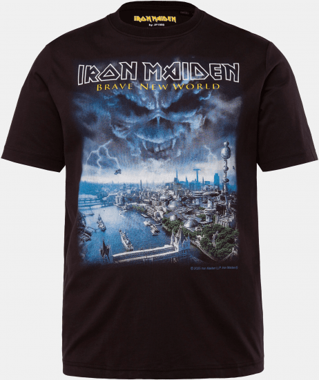 JP1880 Iron Maiden Brave New World T-Shirt Black - Majice Kratkih Rukava - Muške Majice Kratkih Rukava Veliki Brojevi 