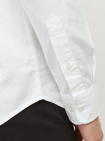 Jack & Jones Brook Oxford Long Sleeve Shirt White - Košulje - Muške Košulje Veliki Brojevi