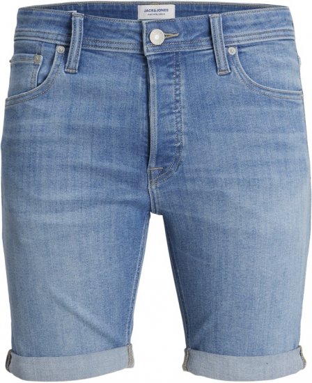 Jack & Jones Rick Original Shorts Blue Denim - Kratke hlače - Muške Kratke Hlače Veliki Brojevi 