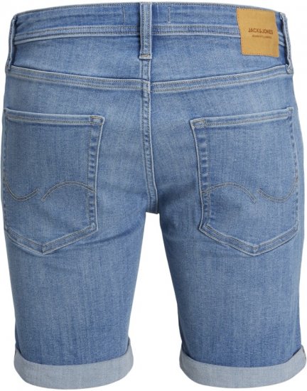 Jack & Jones Rick Original Shorts Blue Denim - Kratke hlače - Muške Kratke Hlače Veliki Brojevi 