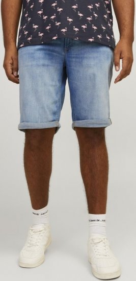 Jack & Jones Rick Original Shorts Blue Denim - Kratke hlače - Muške Kratke Hlače Veliki Brojevi 