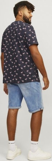 Jack & Jones Rick Original Shorts Blue Denim - Kratke hlače - Muške Kratke Hlače Veliki Brojevi 