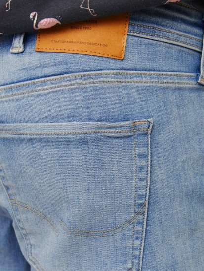 Jack & Jones Rick Original Shorts Blue Denim - Kratke hlače - Muške Kratke Hlače Veliki Brojevi 