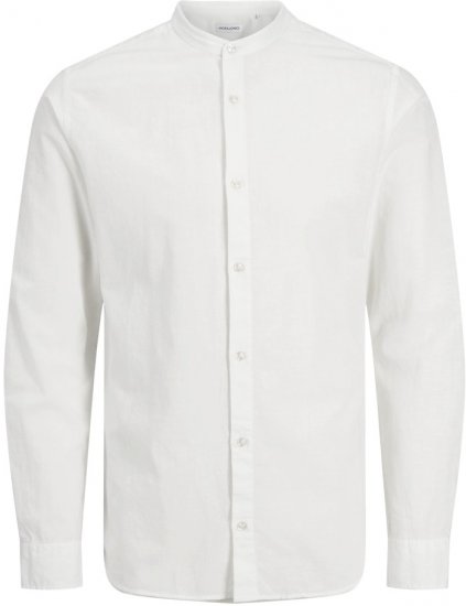 Jack & Jones Breeze Poplin Long Sleeve Shirt White - Košulje - Muške Košulje Veliki Brojevi