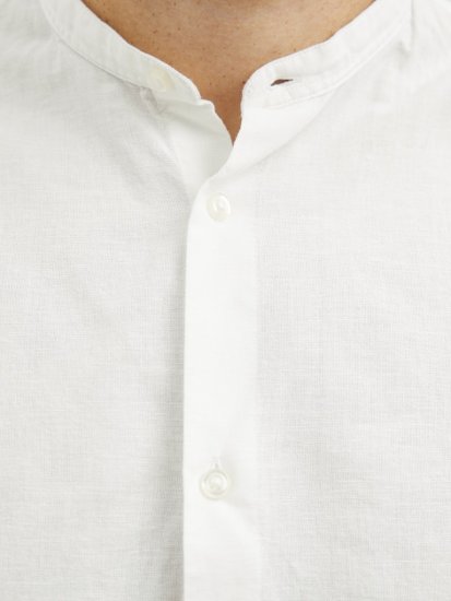 Jack & Jones Breeze Poplin Long Sleeve Shirt White - Košulje - Muške Košulje Veliki Brojevi