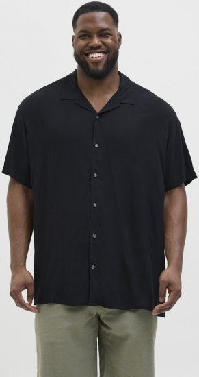 Jack & Jones Jeff Resort Shirt Black - Košulje - Muške Košulje Veliki Brojevi