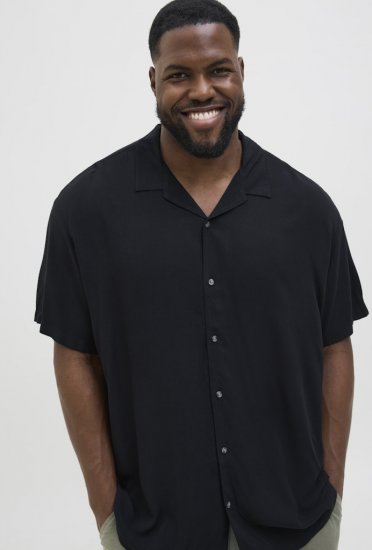 Jack & Jones Jeff Resort Shirt Black - Košulje - Muške Košulje Veliki Brojevi