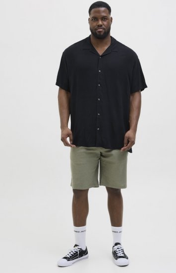 Jack & Jones Jeff Resort Shirt Black - Košulje - Muške Košulje Veliki Brojevi