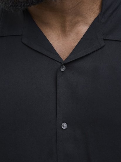 Jack & Jones Jeff Resort Shirt Black - Košulje - Muške Košulje Veliki Brojevi