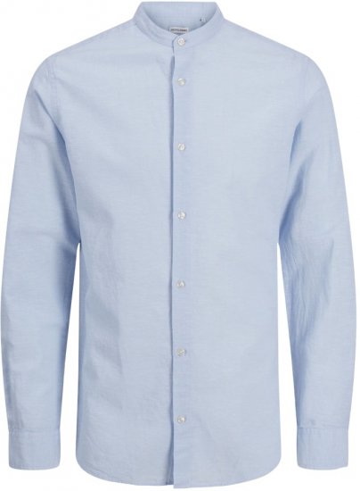 Jack & Jones Breeze Poplin Long Sleeve Shirt Chambray Blue - Košulje - Muške Košulje Veliki Brojevi