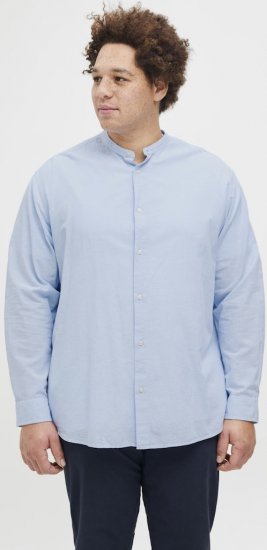 Jack & Jones Breeze Poplin Long Sleeve Shirt Chambray Blue - Košulje - Muške Košulje Veliki Brojevi