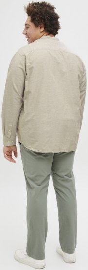Jack & Jones Breeze Poplin Long Sleeve Shirt Beige - Košulje - Muške Košulje Veliki Brojevi