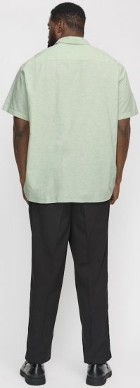 Jack & Jones Breeze Linen Blend Short Sleeve Shirt Iceberg Green - Košulje - Muške Košulje Veliki Brojevi