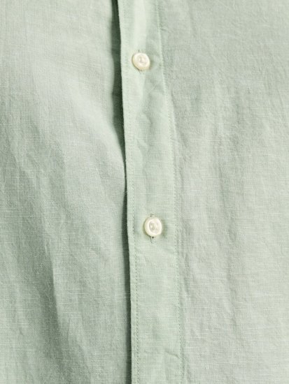 Jack & Jones Breeze Linen Blend Short Sleeve Shirt Iceberg Green - Košulje - Muške Košulje Veliki Brojevi