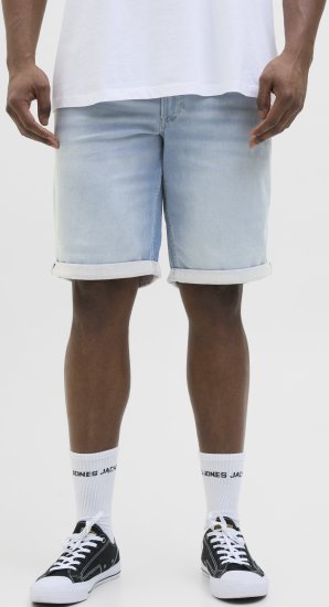 Jack & Jones Rick Icon I.K. Shorts Blue Denim - Kratke hlače - Muške Kratke Hlače Veliki Brojevi 