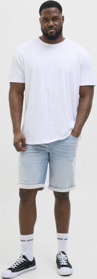 Jack & Jones Rick Icon I.K. Shorts Blue Denim - Kratke hlače - Muške Kratke Hlače Veliki Brojevi 