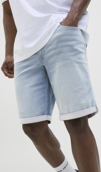 Jack & Jones Rick Icon I.K. Shorts Blue Denim - Kratke hlače - Muške Kratke Hlače Veliki Brojevi 