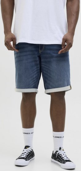 Jack & Jones Rick Con I.K. SHORTS GE 132 SN Blue Denim - Kratke hlače - Muške Kratke Hlače Veliki Brojevi 