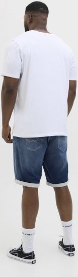 Jack & Jones Rick Con I.K. SHORTS GE 132 SN Blue Denim - Kratke hlače - Muške Kratke Hlače Veliki Brojevi 