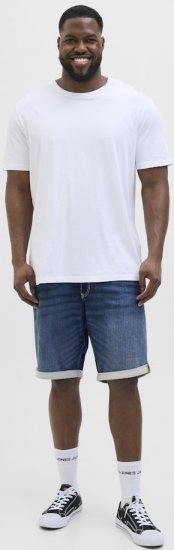 Jack & Jones Rick Con I.K. SHORTS GE 132 SN Blue Denim - Kratke hlače - Muške Kratke Hlače Veliki Brojevi 