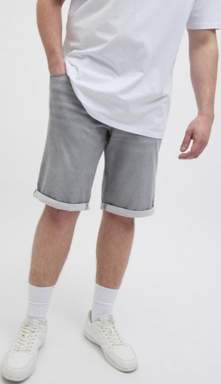 Jack & Jones Rick Icon I.K. GE 063 Shorts Grey Denim - Kratke hlače - Muške Kratke Hlače Veliki Brojevi 