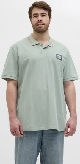Jack & Jones Hudson Short Sleeve Polo Iceberg Green - Polo majice - Muške Polo Majice Veliki Brojevi