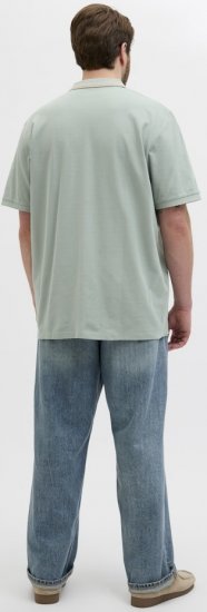 Jack & Jones Hudson Short Sleeve Polo Iceberg Green - Polo majice - Muške Polo Majice Veliki Brojevi