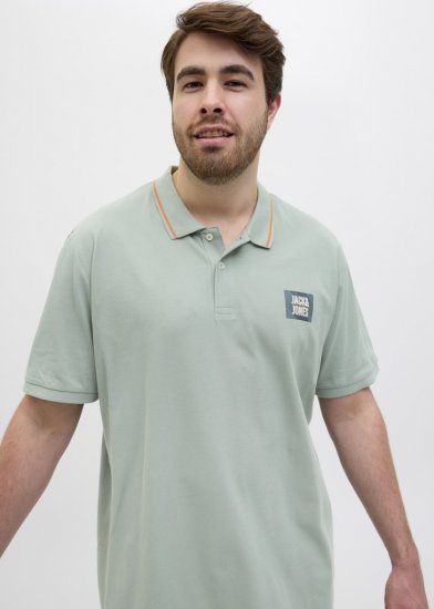 Jack & Jones Hudson Short Sleeve Polo Iceberg Green - Polo majice - Muške Polo Majice Veliki Brojevi