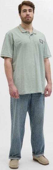 Jack & Jones Hudson Short Sleeve Polo Iceberg Green - Polo majice - Muške Polo Majice Veliki Brojevi