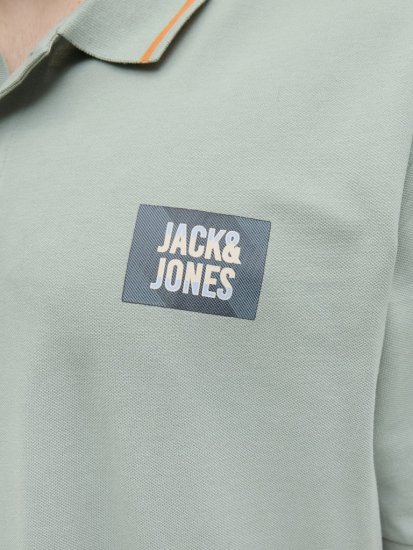 Jack & Jones Hudson Short Sleeve Polo Iceberg Green - Polo majice - Muške Polo Majice Veliki Brojevi