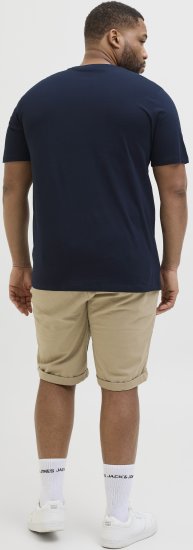 Jack & Jones Hawaii Shape Crew Neck T-Shirt Navy - Majice Kratkih Rukava - Muške Majice Kratkih Rukava Veliki Brojevi 