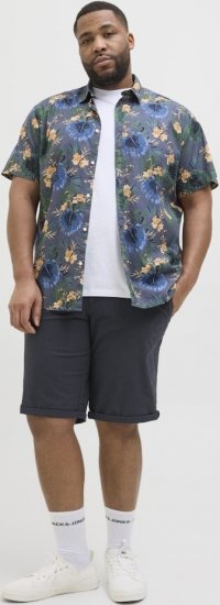 Jack & Jones Marco Erik Chino Shorts Navy Blazer - Kratke hlače - Muške Kratke Hlače Veliki Brojevi 